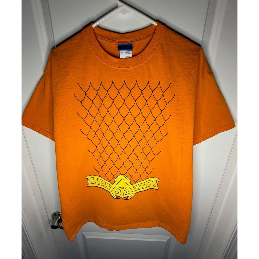 Vintage Y2K DC Comics Justice League Aquaman Uniform T-Shirt Sz Mens XL NWOT